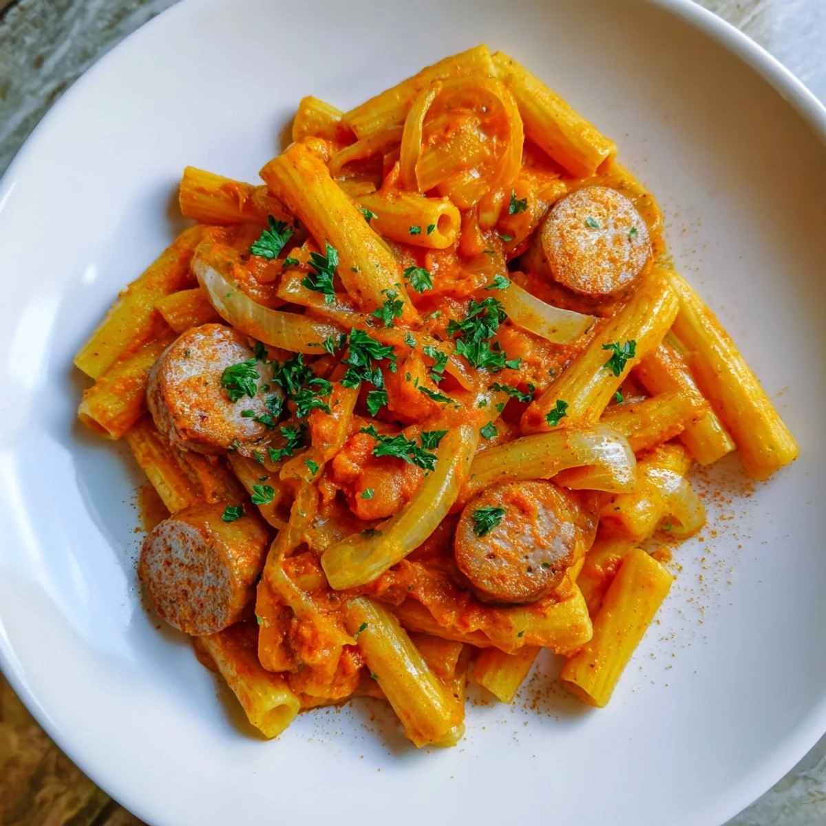 One-Pot Currywurst Pasta