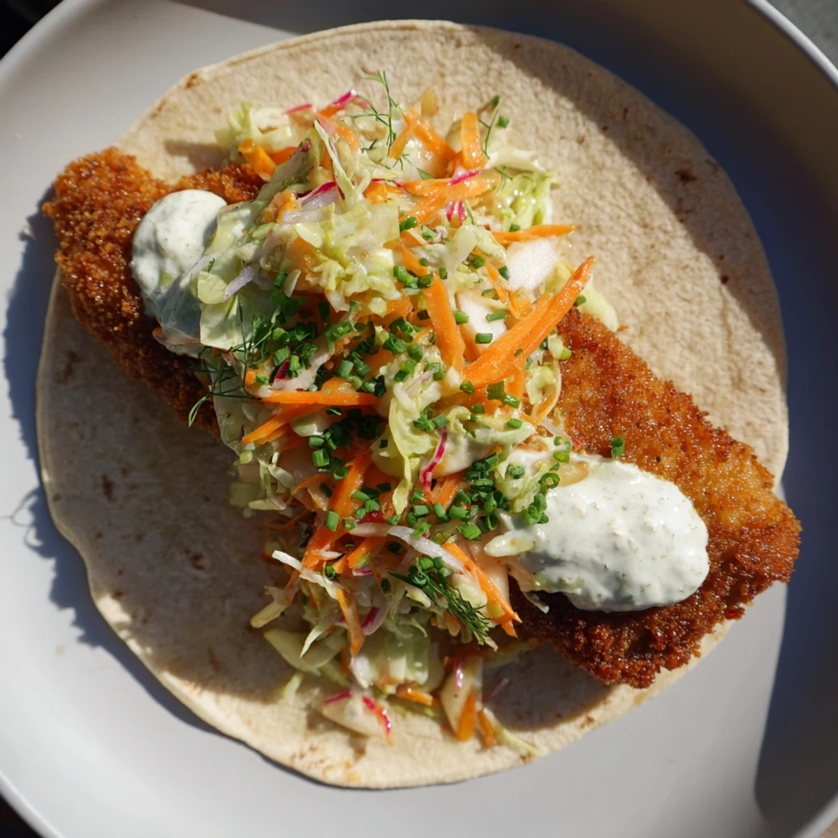 Pork Schnitzel Tacos Sauerkraut