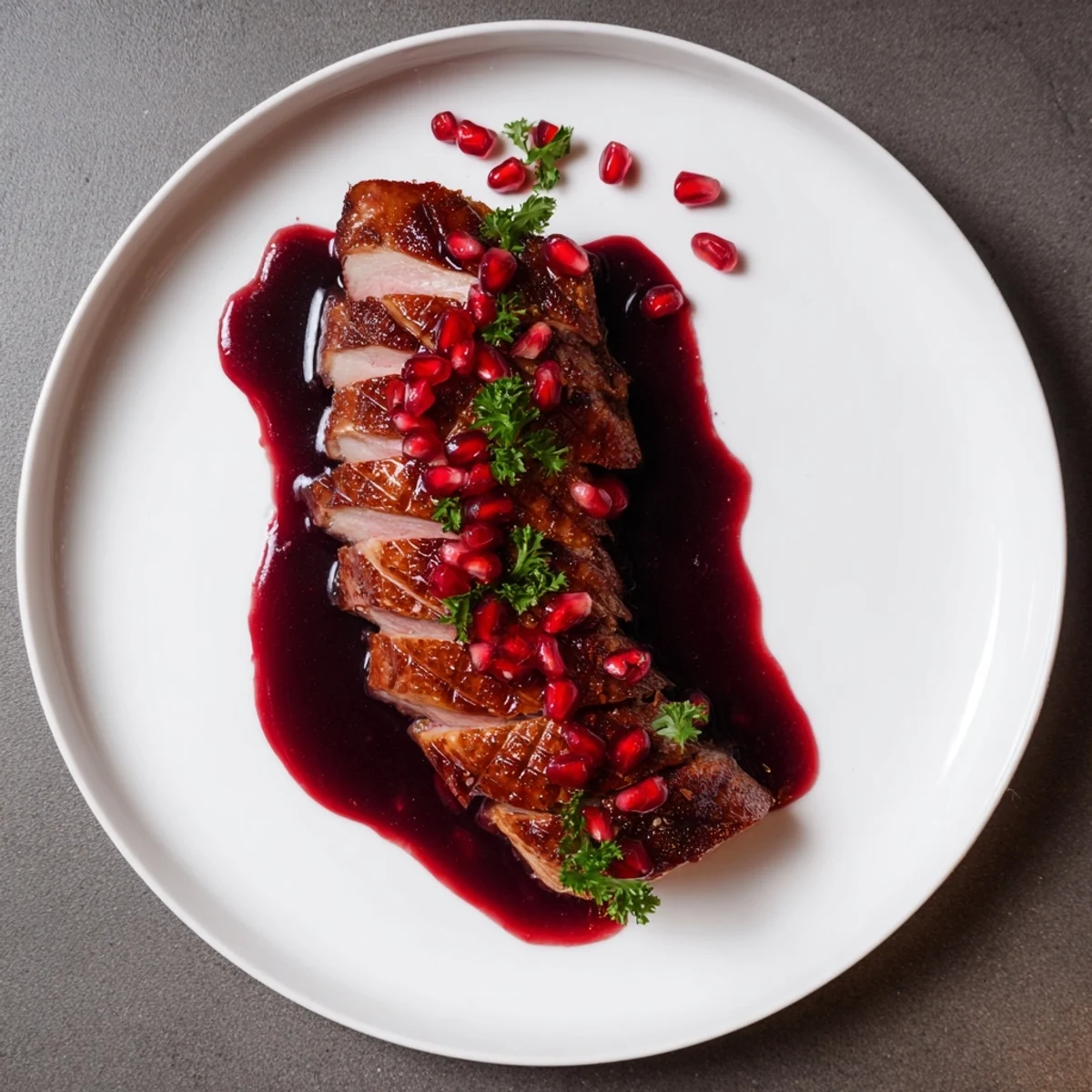 Entenbrust mit Granatapfel