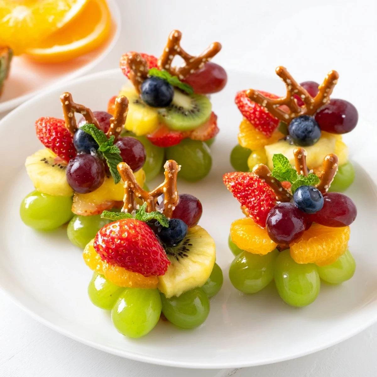 Fresh Ornament Fruit Medley, a sweet and refreshing combination of holiday fruits ready to enjoy.