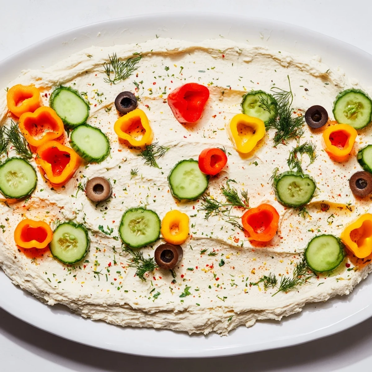 Weihnachtslichter Käse Dipp