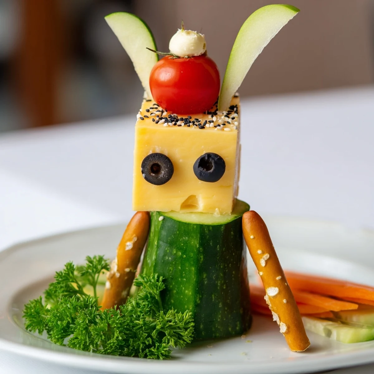 Giraffen Snacktürme mit Gemüse