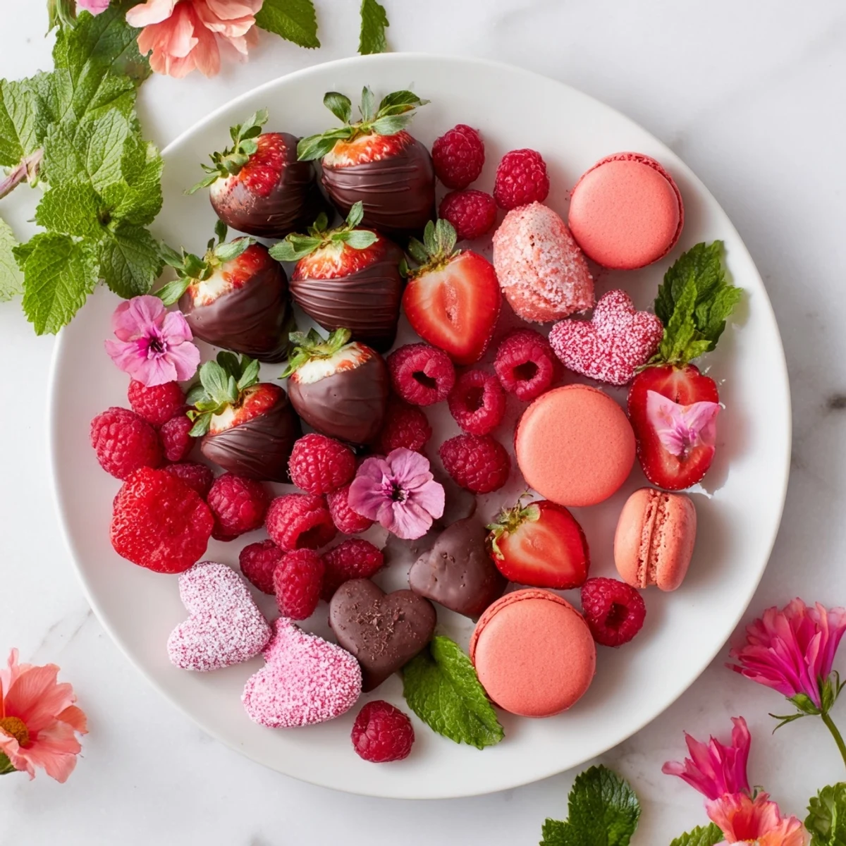 Charmanter Valentinstag Teller