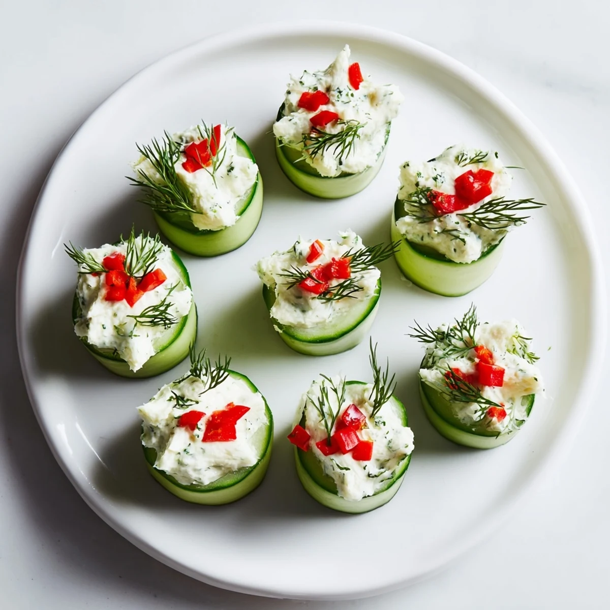 Gurken Dill Weihnachtssterne festlich