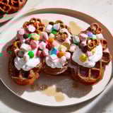 Gewürzte Lebkuchenwaffeln Frühstück