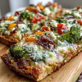 St Pattys Bunte Gemüse Flatbread