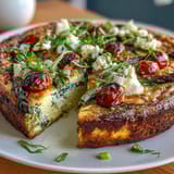 Gesunde leichte Frühlingsfrittata