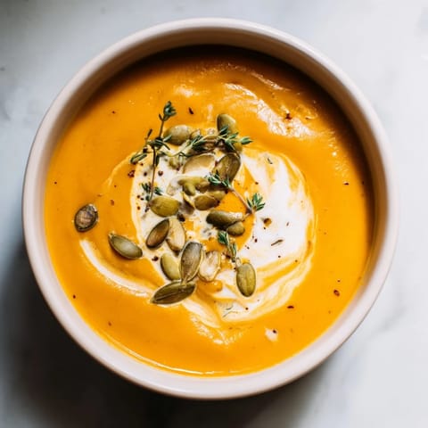 Herbst Butternut Kürbis Suppe