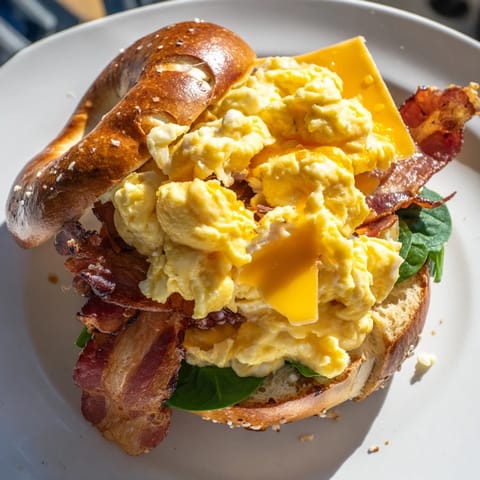 Pretzel Bagel Frühstück Genuss