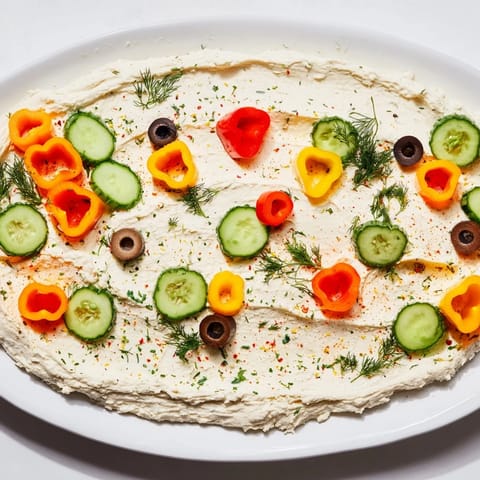 Weihnachtslichter Käse Dipp