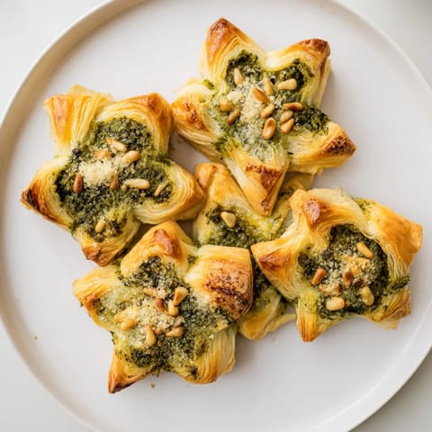 Star-Shaped Pesto Pinwheels