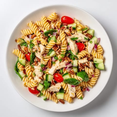 Pasta Salat mit Cranberry Vinaigrette