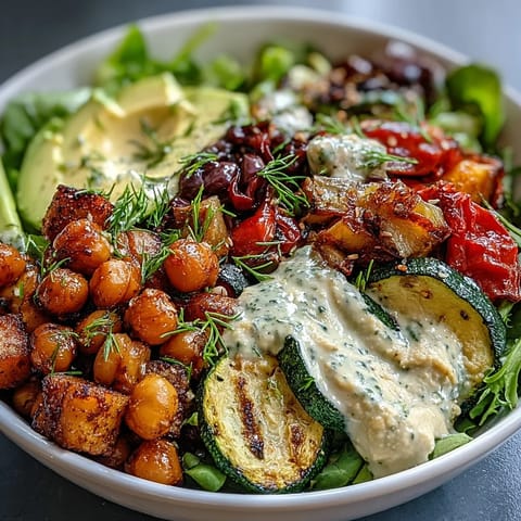 Vegane Mediterrane Buddha Bowl