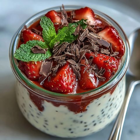 Erdbeer Joghurt Chia Pudding