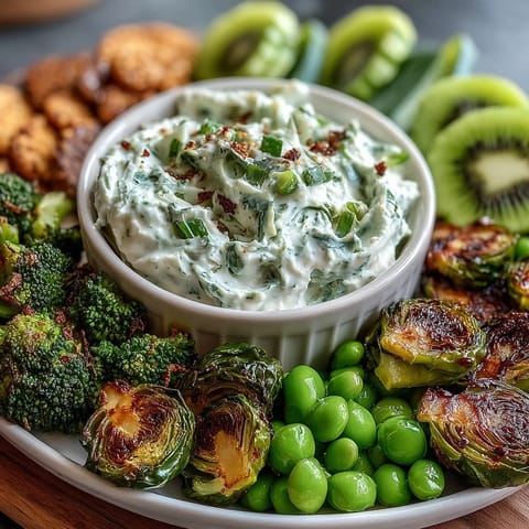 St Patricks grüne Snacks Dips