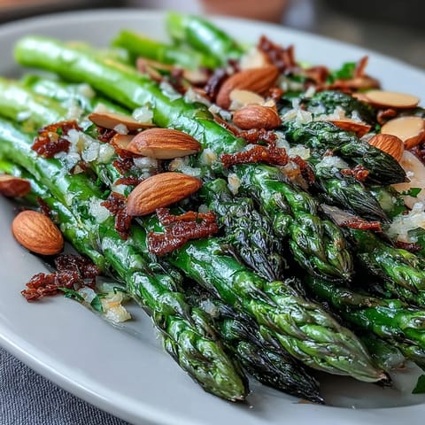 Lemon Butter Spargel Mandeln