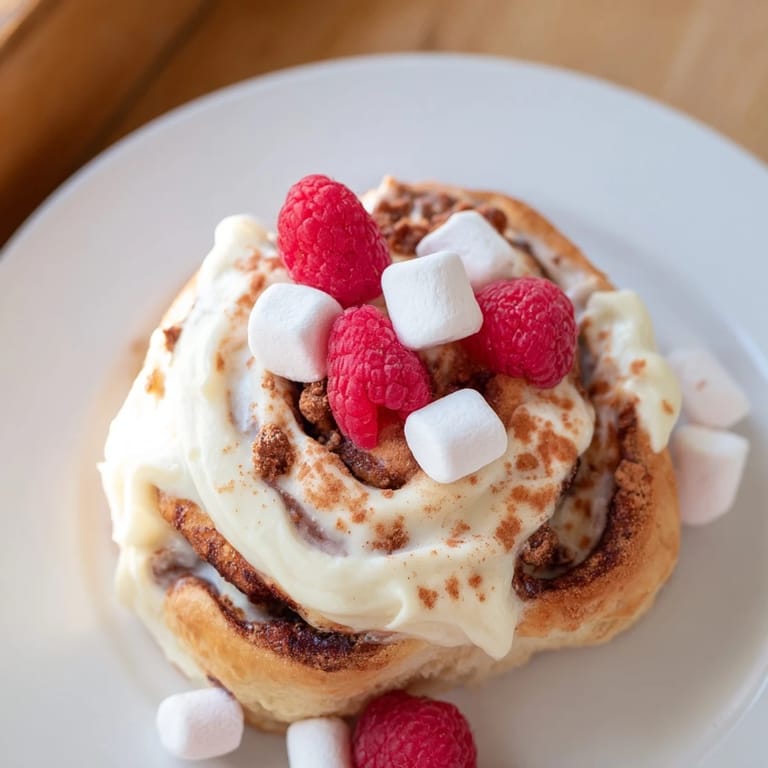 Warm, homemade cinnamon rolls star on this inviting North Pole Cinnamon Roll Board, ready to be enjoyed.