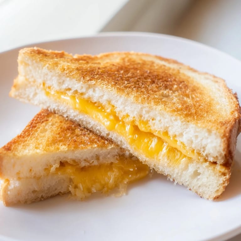 Melted cheddar oozes from this Air Fryer Grilled Cheese, a classic comfort food sandwich.