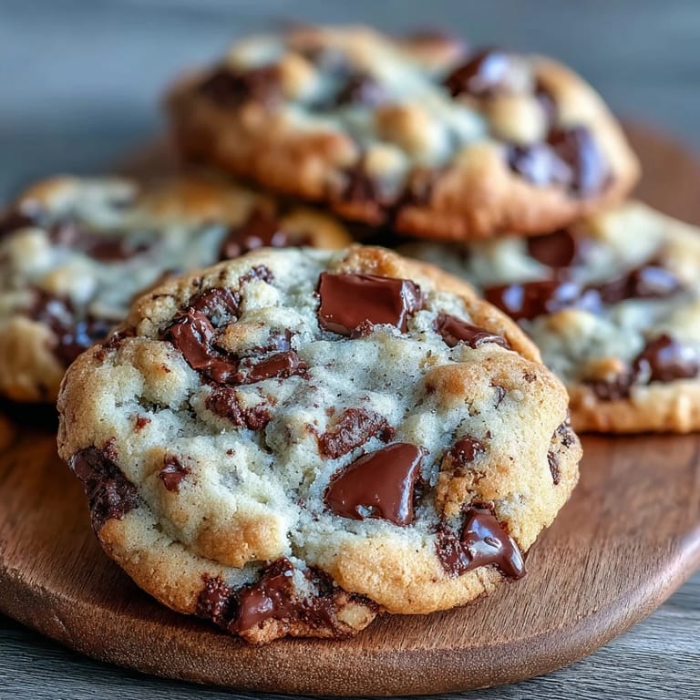 Köstliche Yogurt Chocolate Chip Cookies im Blech, bereit zum Servieren.