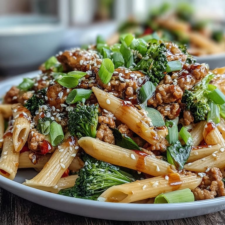 Saftiger Truthahn und knackiger Brokkoli in einer würzigen Sauce über Penne für ein 30-Minuten-Essen