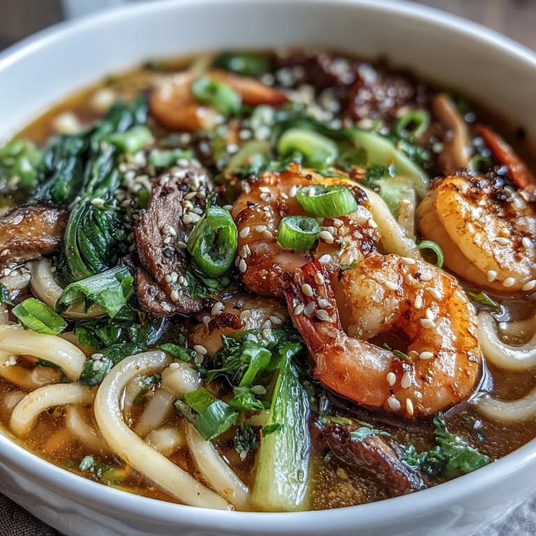 Individuelle Mini Hot Pot Bowls gefüllt mit würziger Brühe, Reisnudeln und buntem Gemüse.