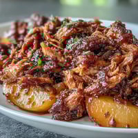 Sommer Honig Pfirsich BBQ Schweinefleisch